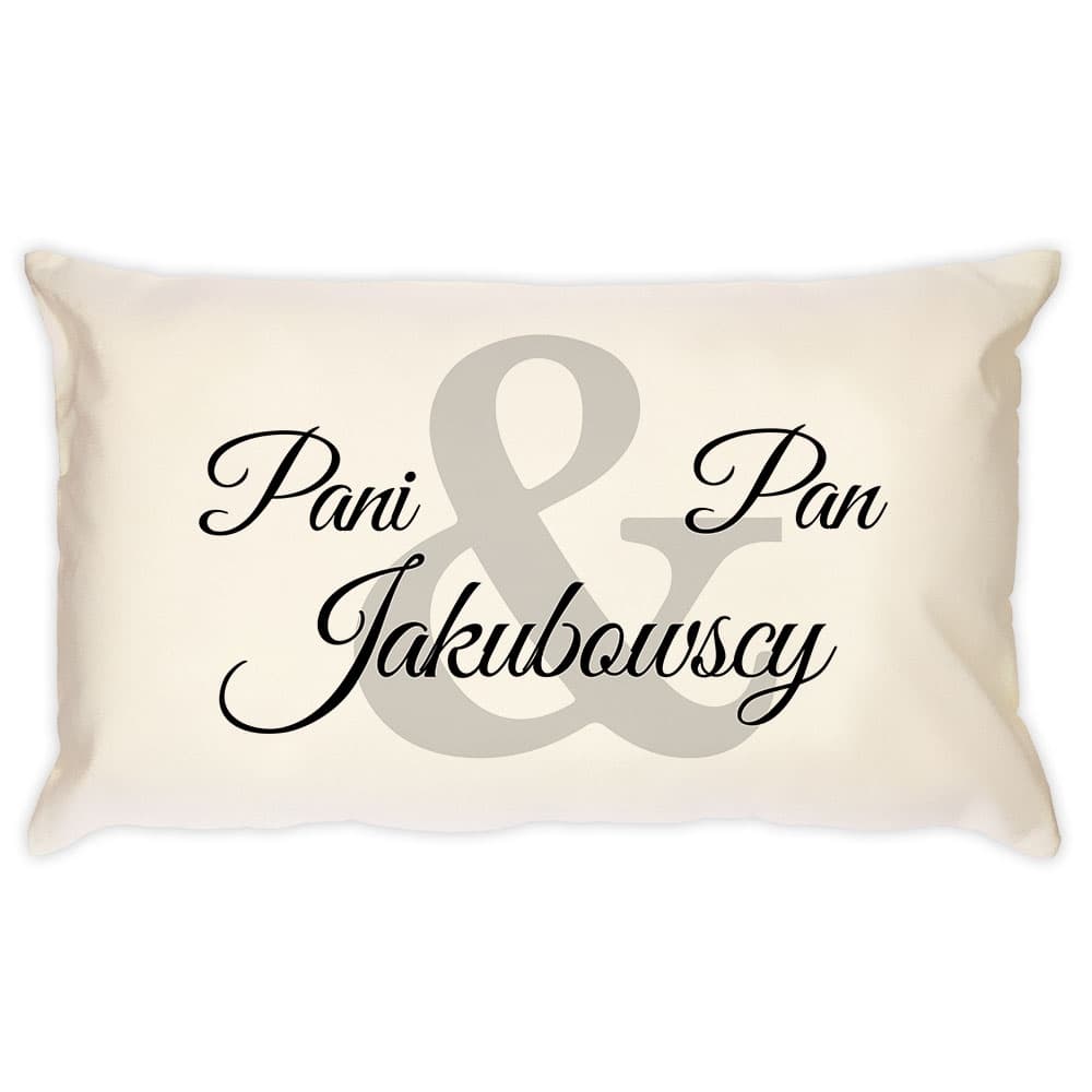 Poduszka personalizowana z nadrukiem dla pary